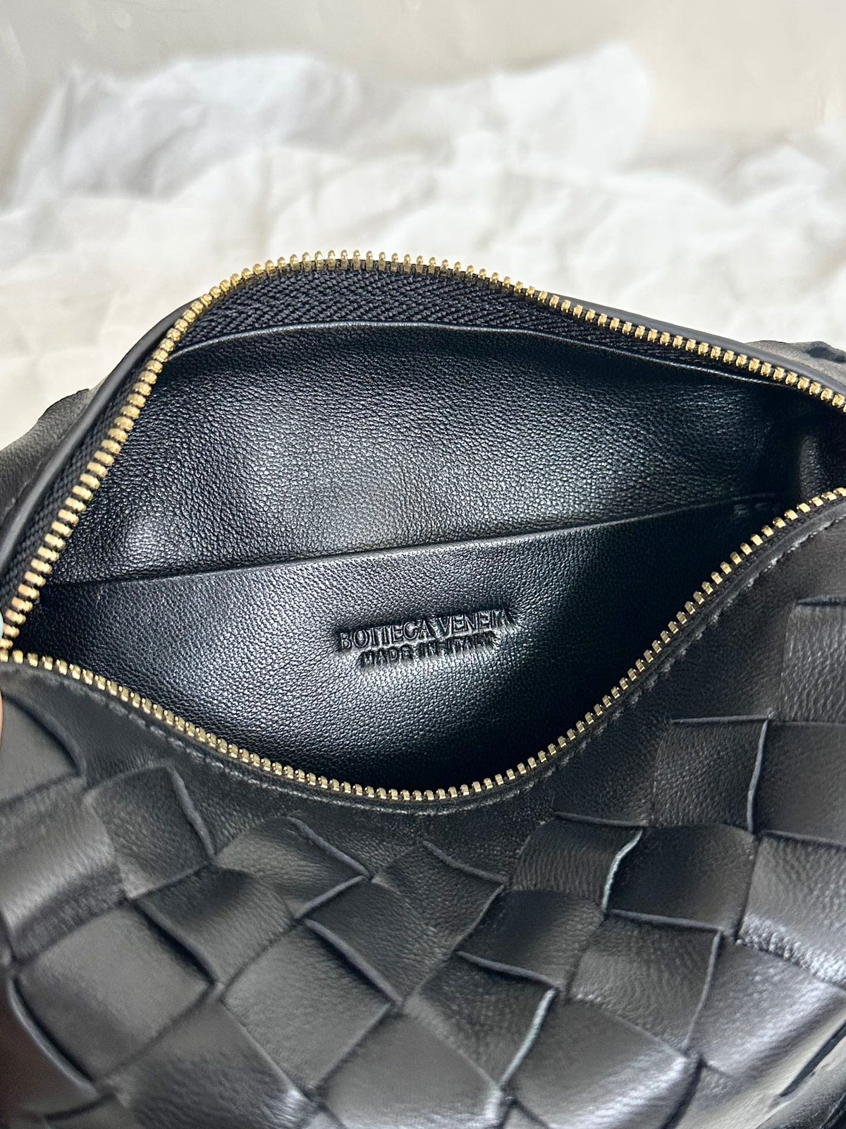Bottega Veneta Bv Loop Mini 17cm Black Calfskin Bag
