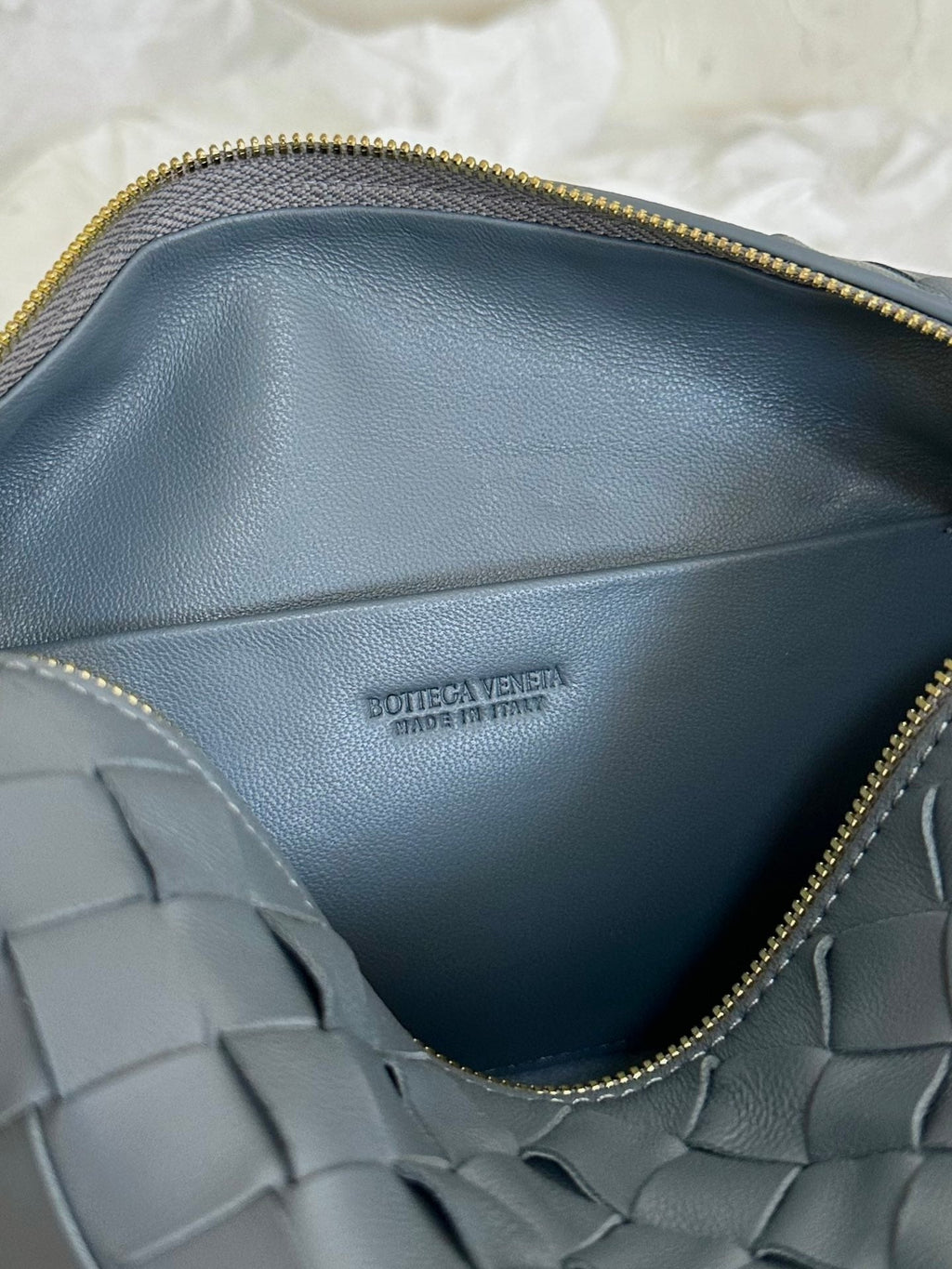 Bottega Veneta Bv Loop Small 23cm Grey Calfskin Bag