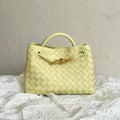 Bottega Veneta Small Andiamo 25cm Light Yellow Lambskin Bag
