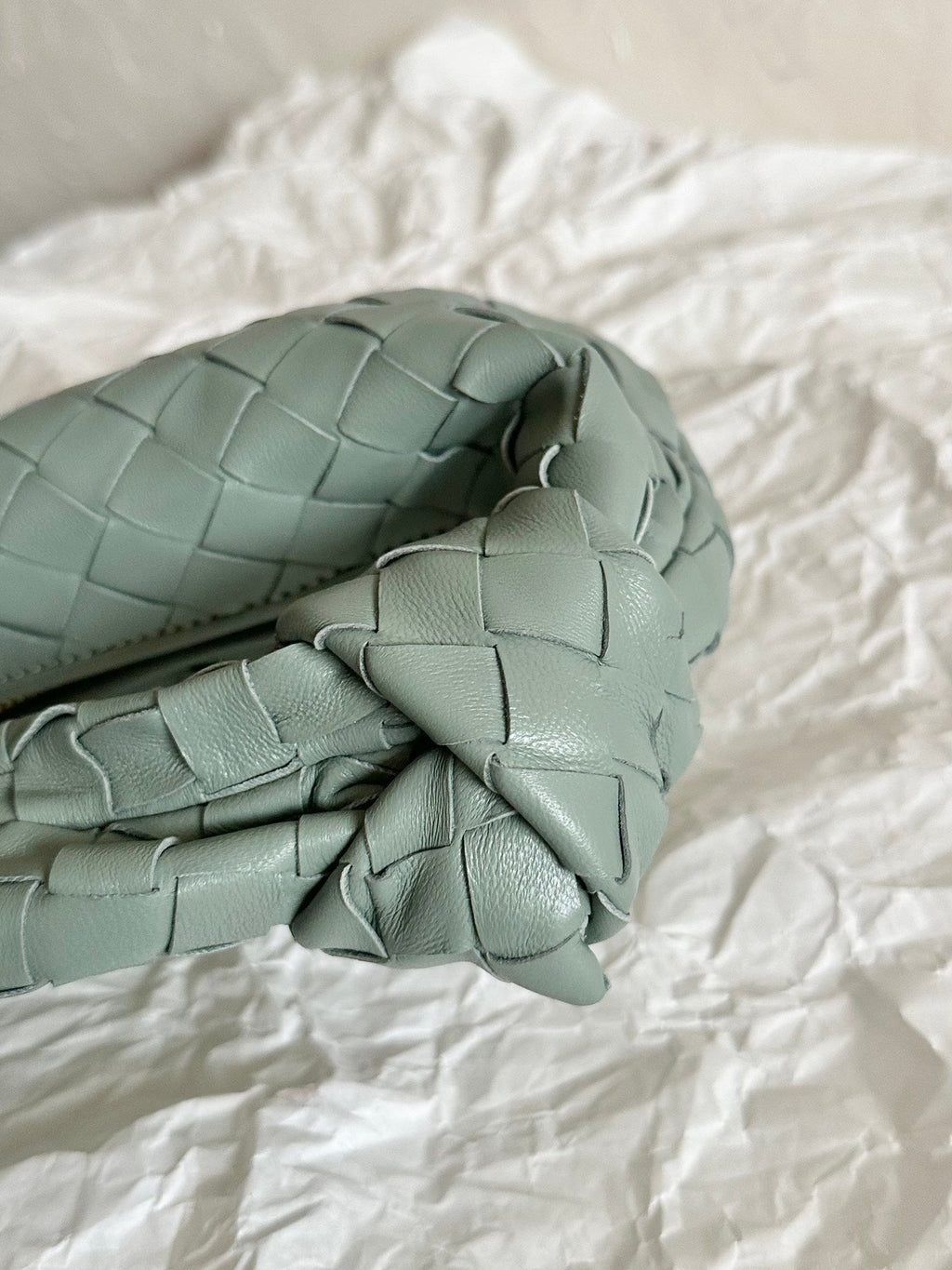 Bottega Veneta Mini Jodie 28cm Grey Lambskin Leather Bag