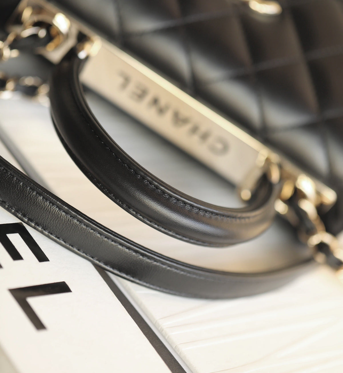 Chanel Trendy 20cm Black Lambskin Gold Hardware Bag