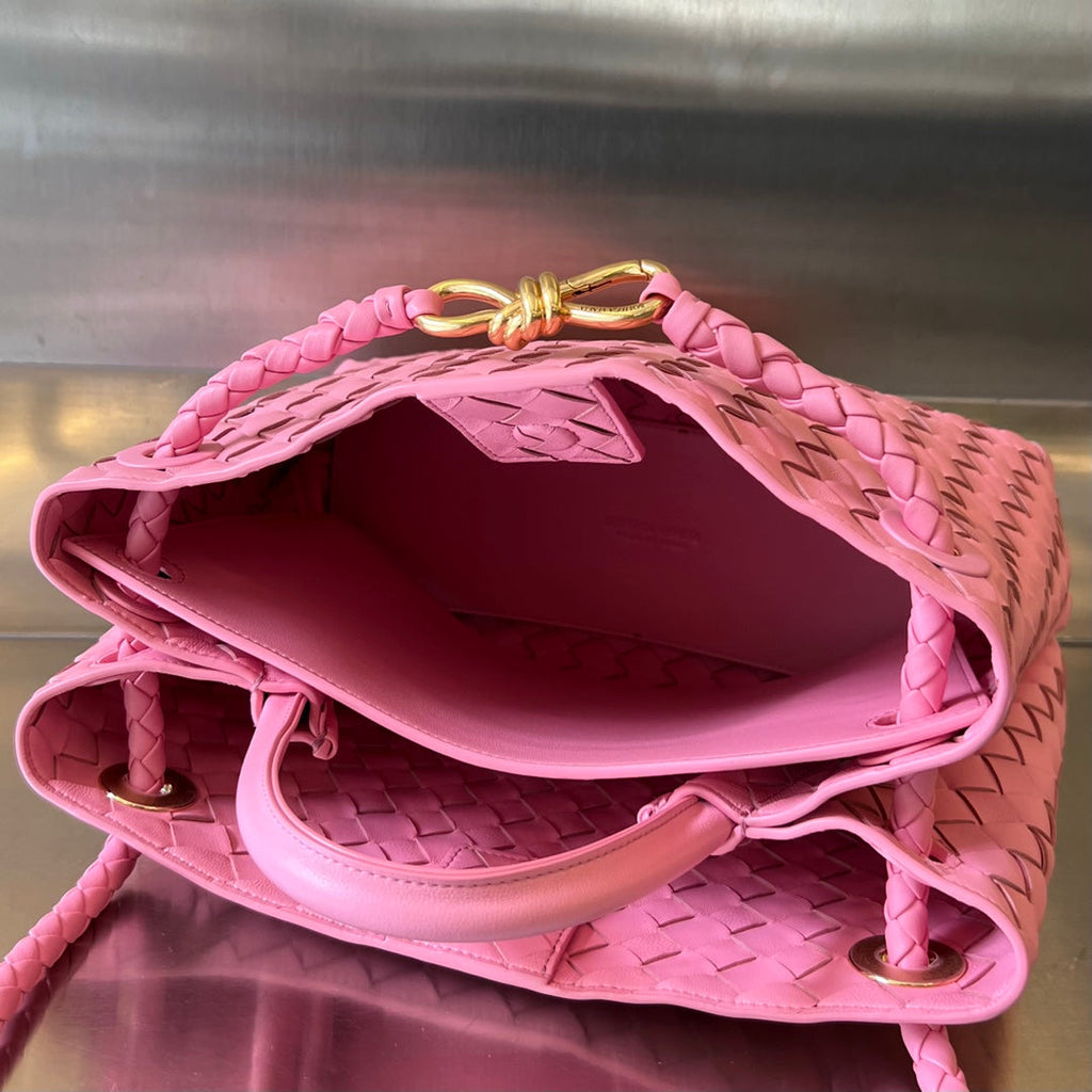 Bottega Veneta Medium Andiamo 32cm Pink Lambskin Bag