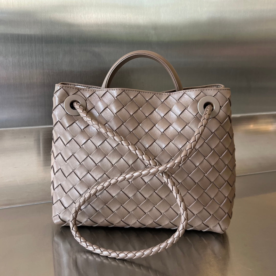 Bottega Veneta Small Andiamo 25cm Chocolate Lambskin Bag