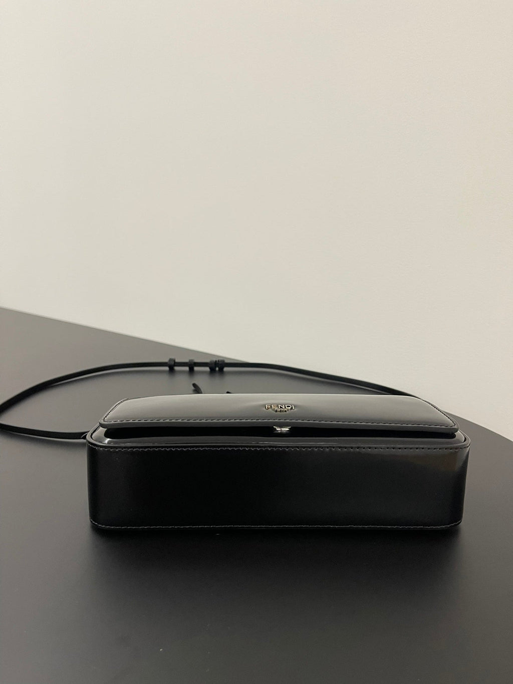 Fendi Mini First Sight 23 Bag in Black Calfskin with Silver Hardware