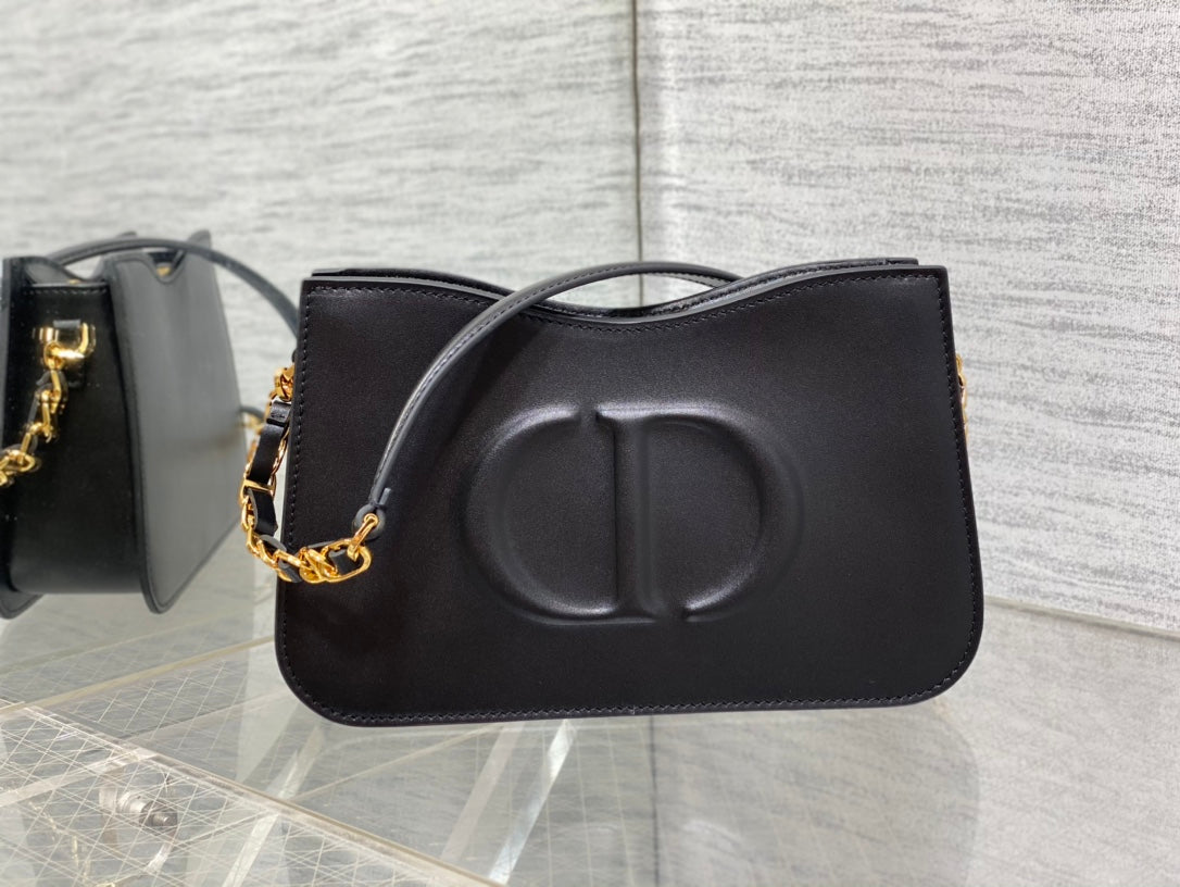 Dior Hobo Signature 23 Bag in Black Lambskin