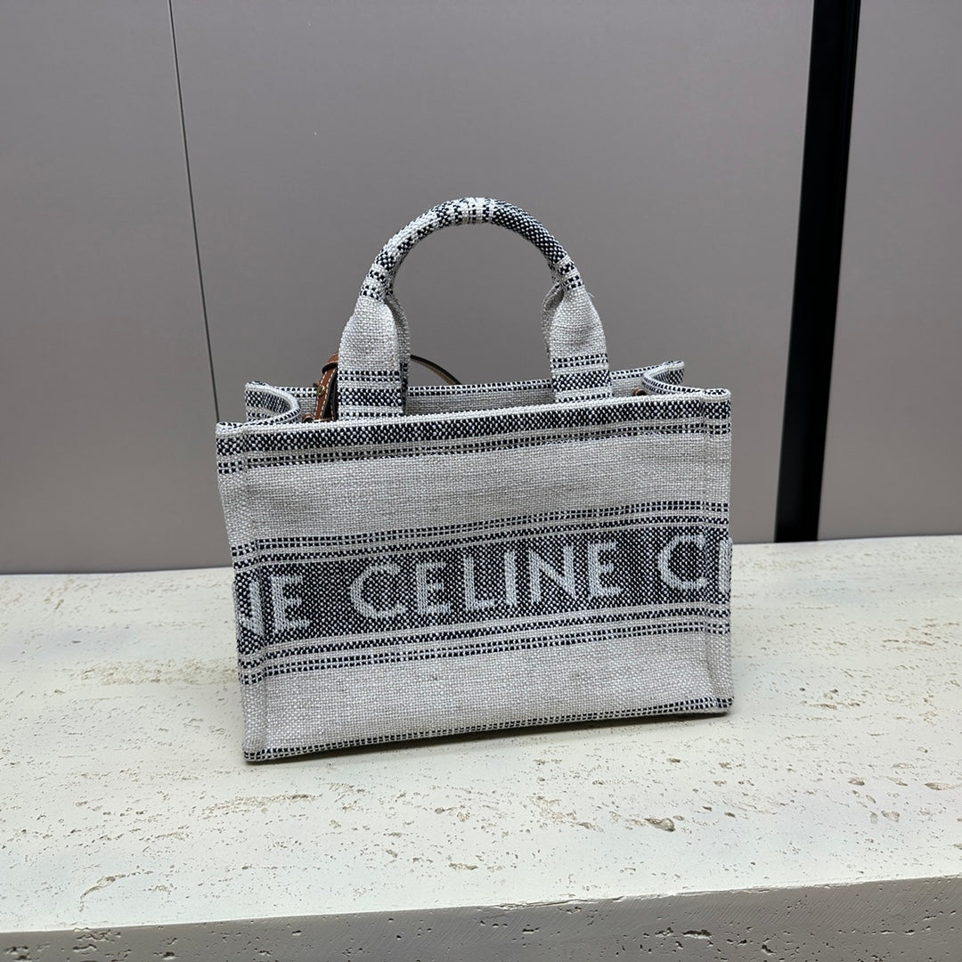 Celine Cabas Thais 26 Calfskin Grey Bag