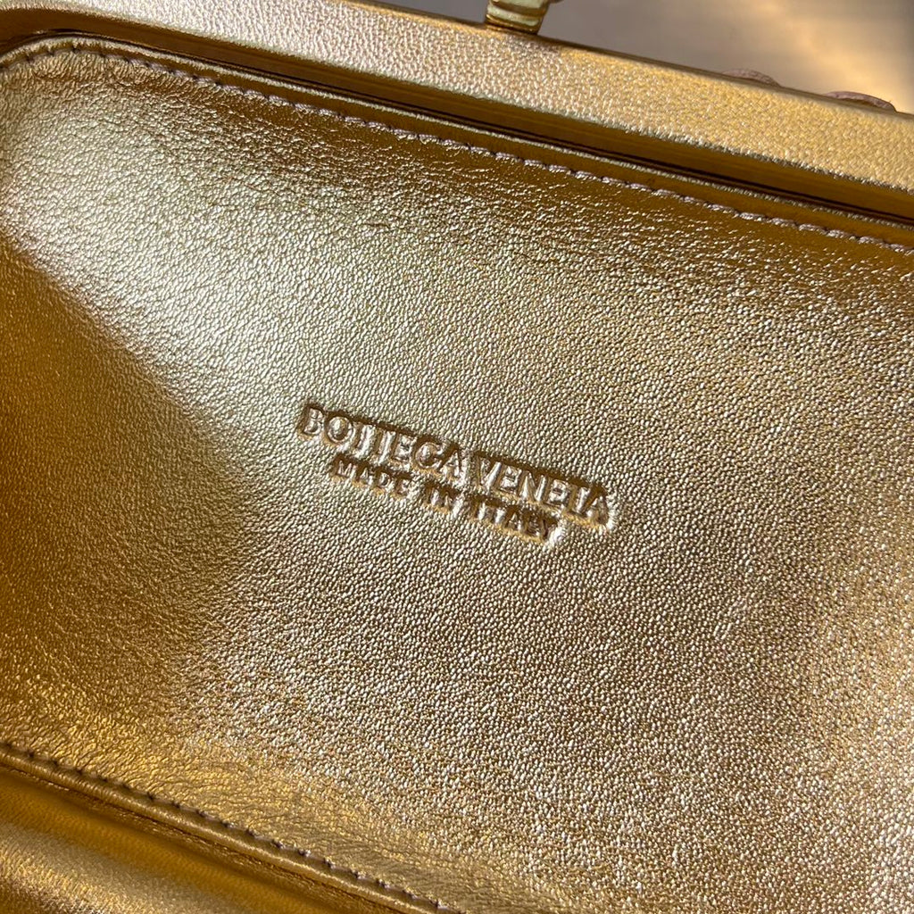 Bottega Veneta Golden Knot 19 in Golden Lambskin Bag