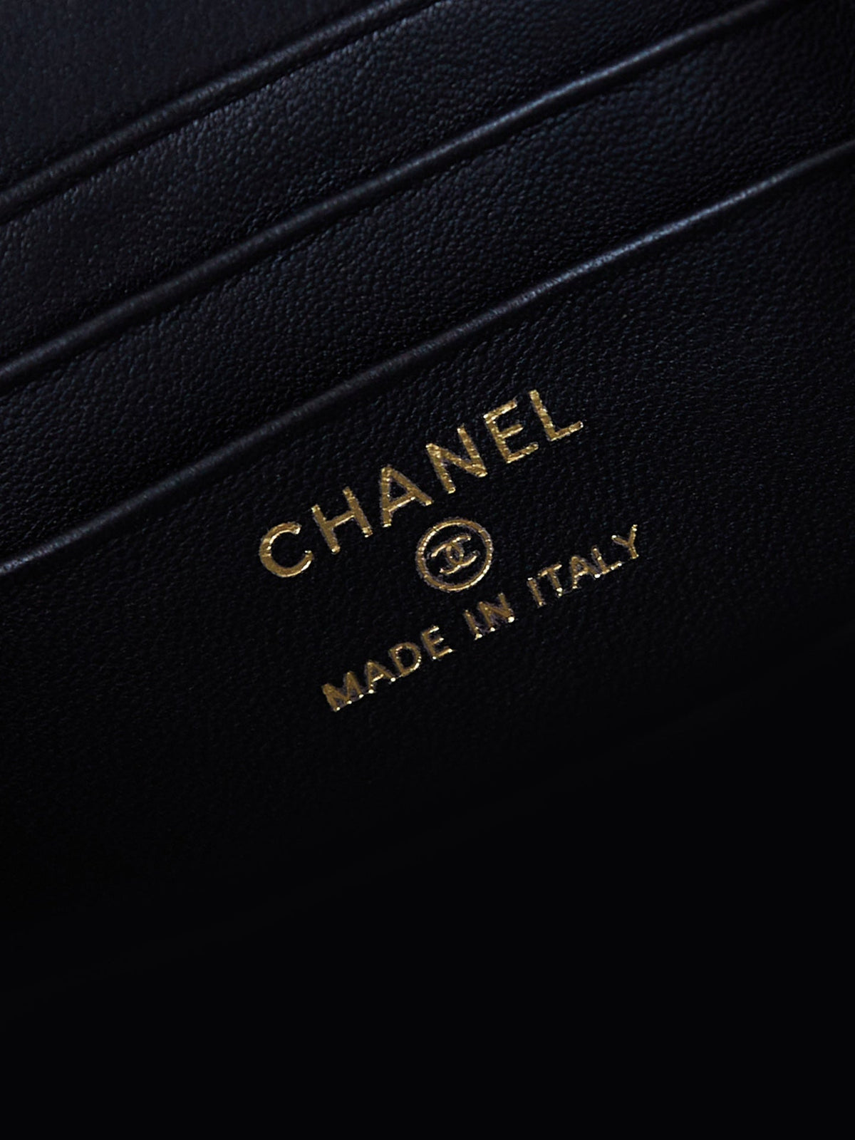 Chanel 25S Mini Vanity Bag 16 cm in Black Lambskin with Crystal-Embellished Logo