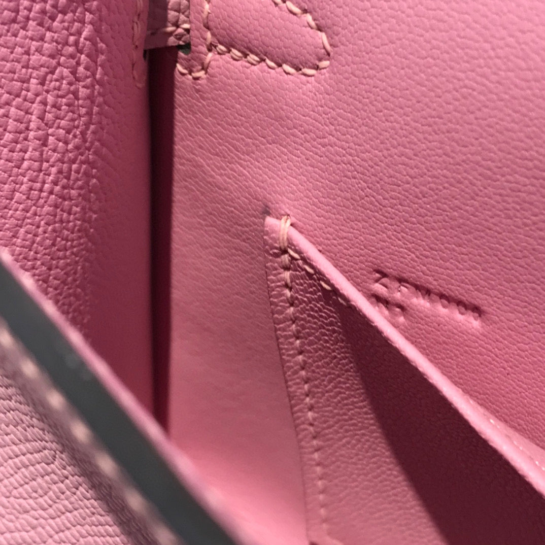 Hermes Kelly Mini 20 Light Pink Epsom Gold Hardware Bag
