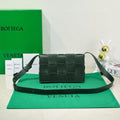 Bottega Veneta Cassette 23 in Dark Green Calfskin Bag