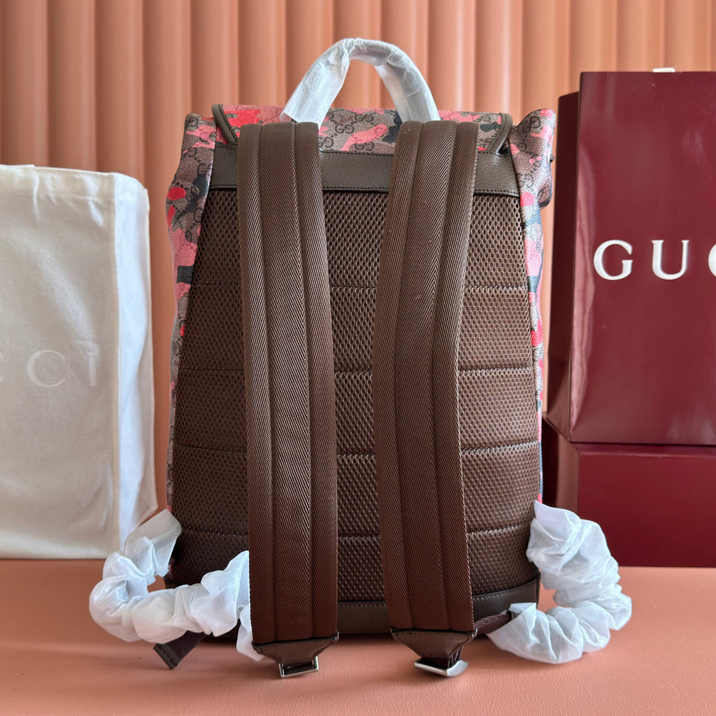 Gucci 26S Backpack 46 in Multicolor Coated Canvas Style 1