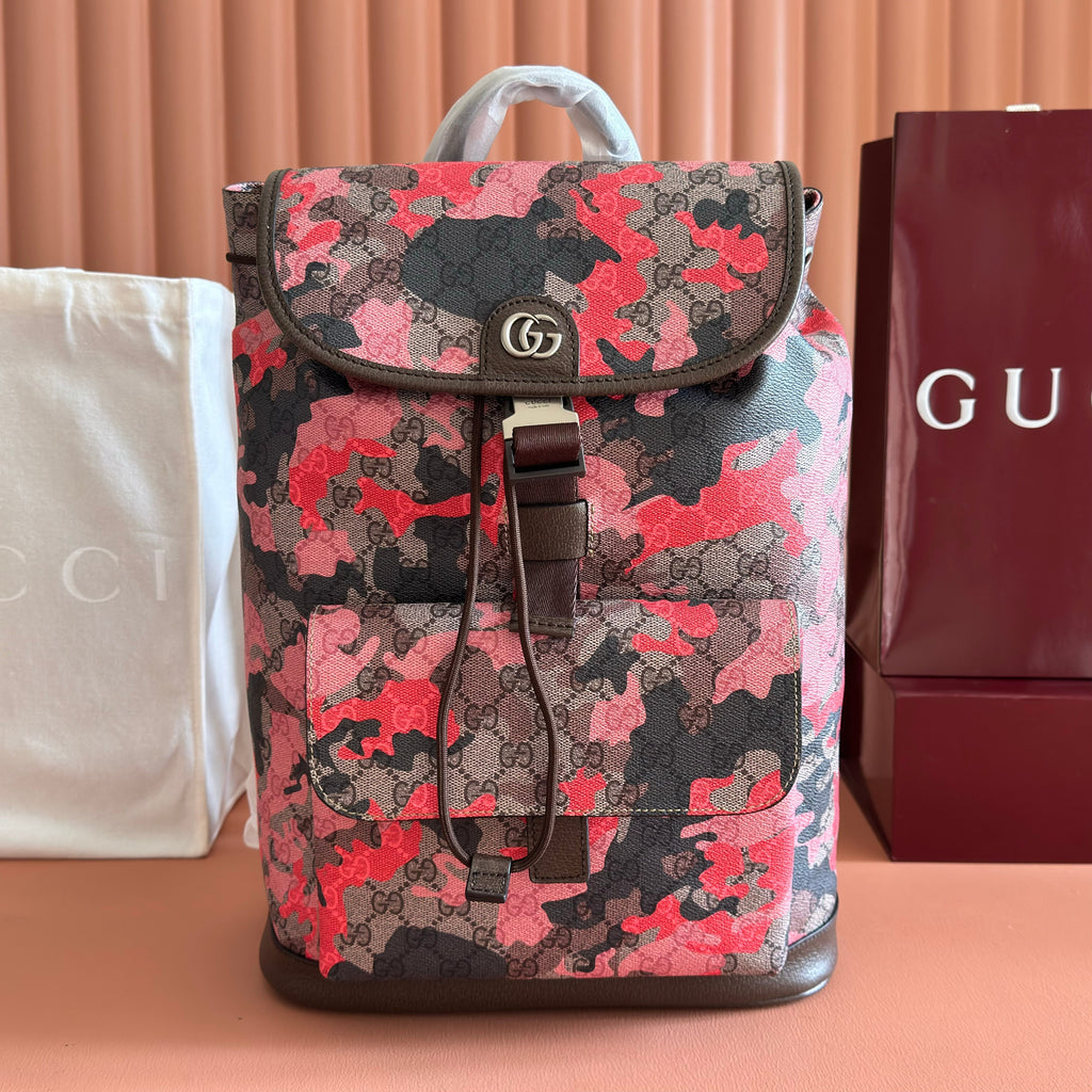 Gucci 26S Backpack 46 in Multicolor Coated Canvas Style 1