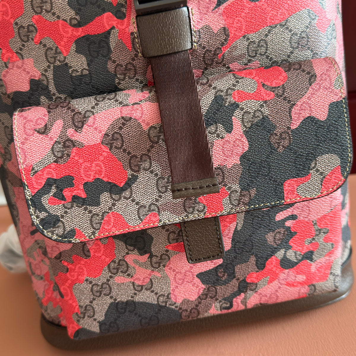 Gucci 26S Backpack 46 in Multicolor Coated Canvas Style 1