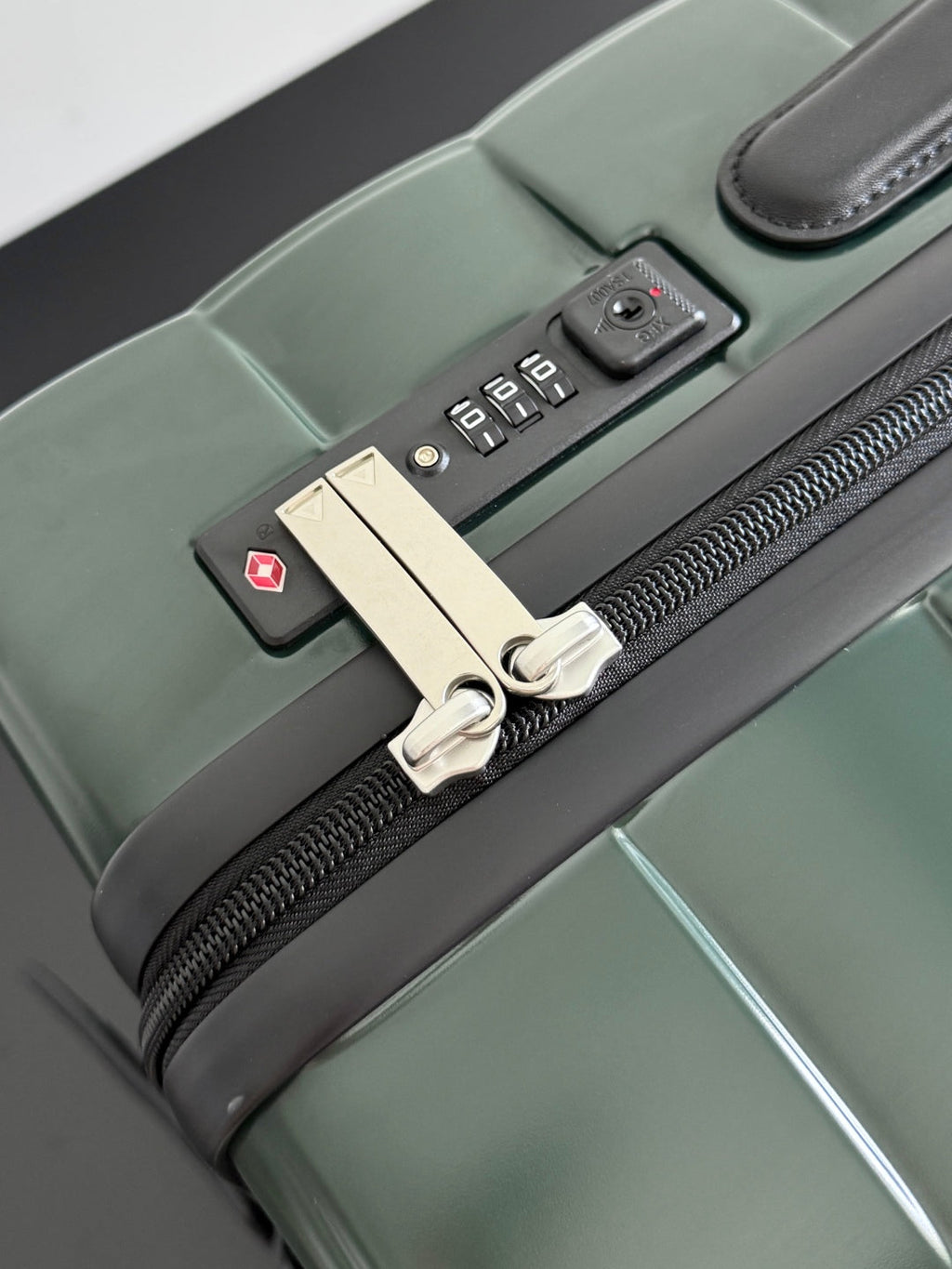 Bottega Veneta 25S Odyssey Cabin 3D Intreccio Pattern Luggage 55 in Olive Green Calfskin Bag