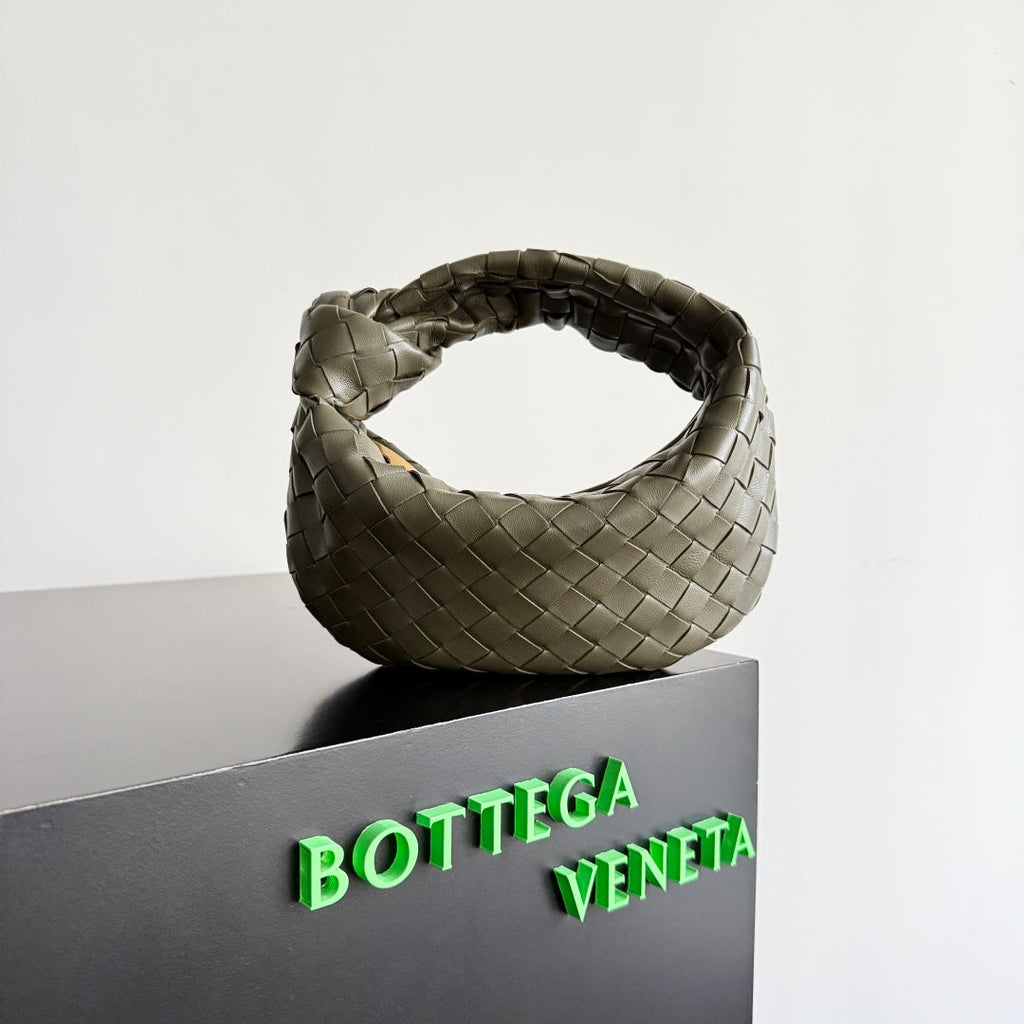 Bottega Veneta 25S Mini Jodie 26 in Olive Green Calfskin Bag