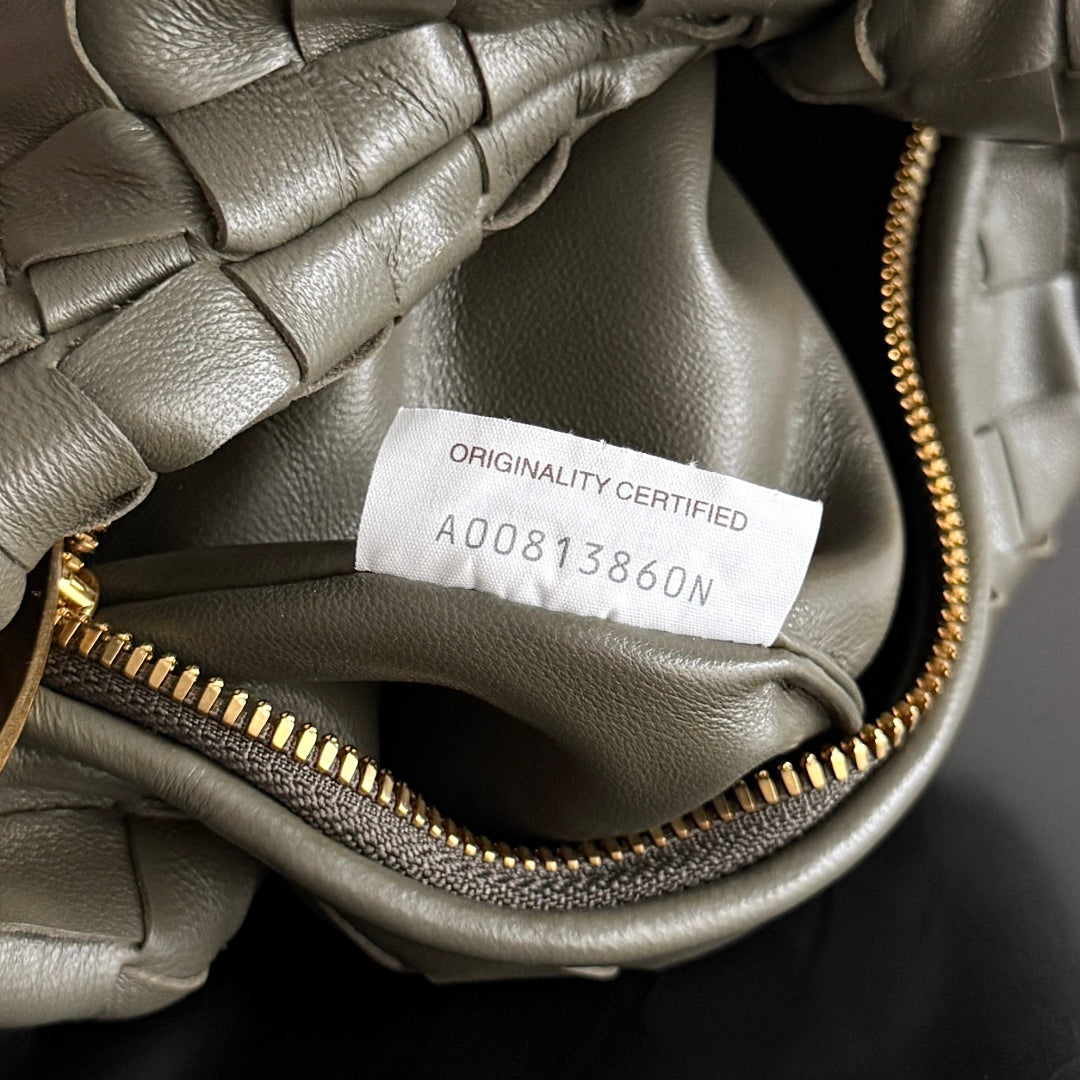 Bottega Veneta 25S Mini Jodie 26 in Olive Green Calfskin Bag
