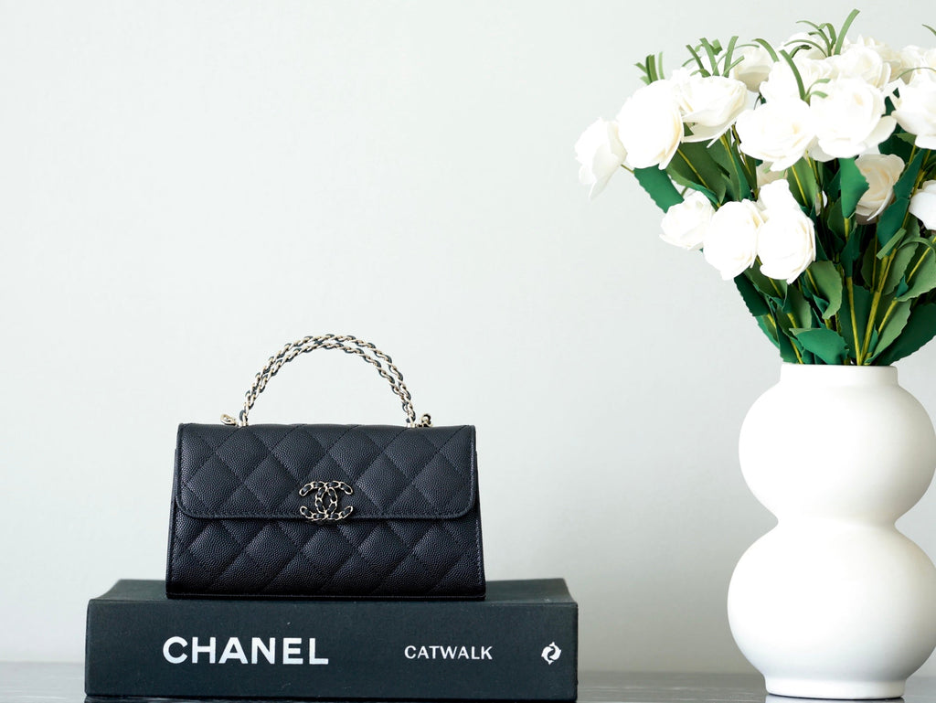 Chanel 25S Kelly in Black Lambskin with Gold Hardware Bag