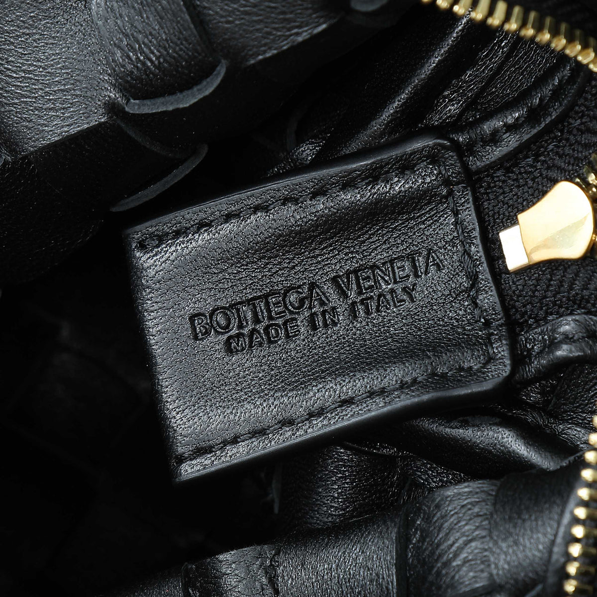 Bottega Veneta Bv Mini Loop 17cm Black Calfskin Bag
