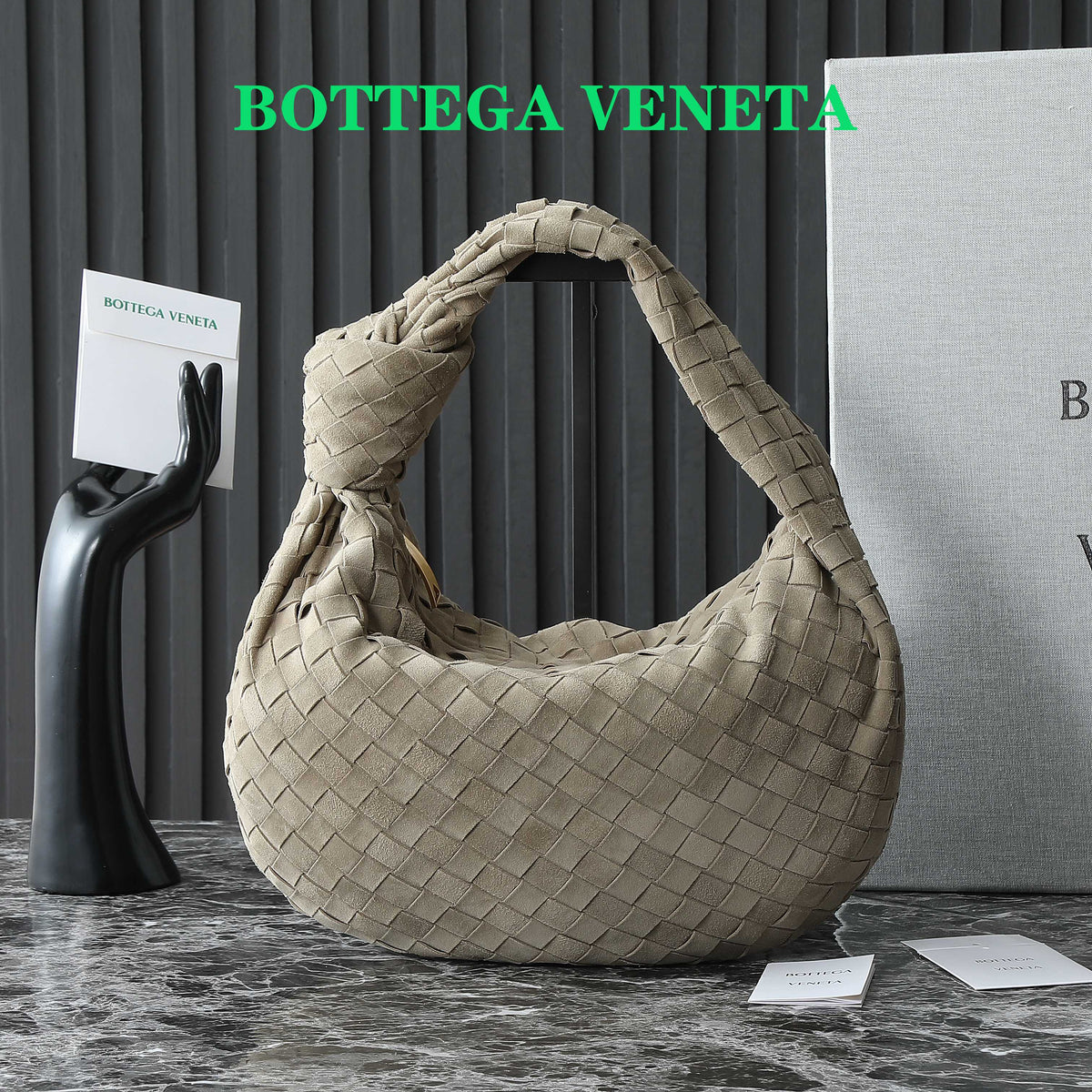 Bottega Veneta 25S Small Jodie 36 in Muted Taupe Suede Gold Hardware Bag