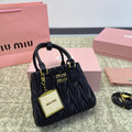 Hobo 20 Bag in Black Lambskin