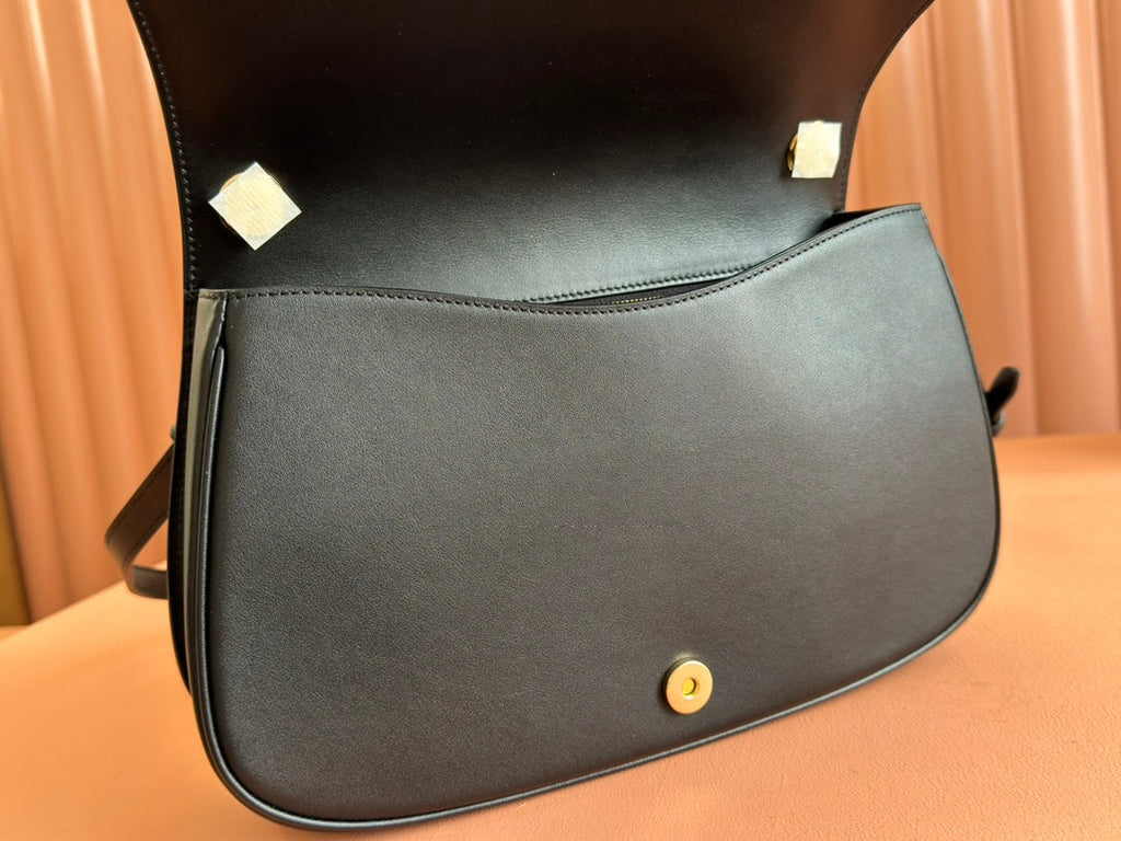 Gucci Blondie Large Top Handle Bag 32 in Natural Cotton Linen Canvas Black Calfskin