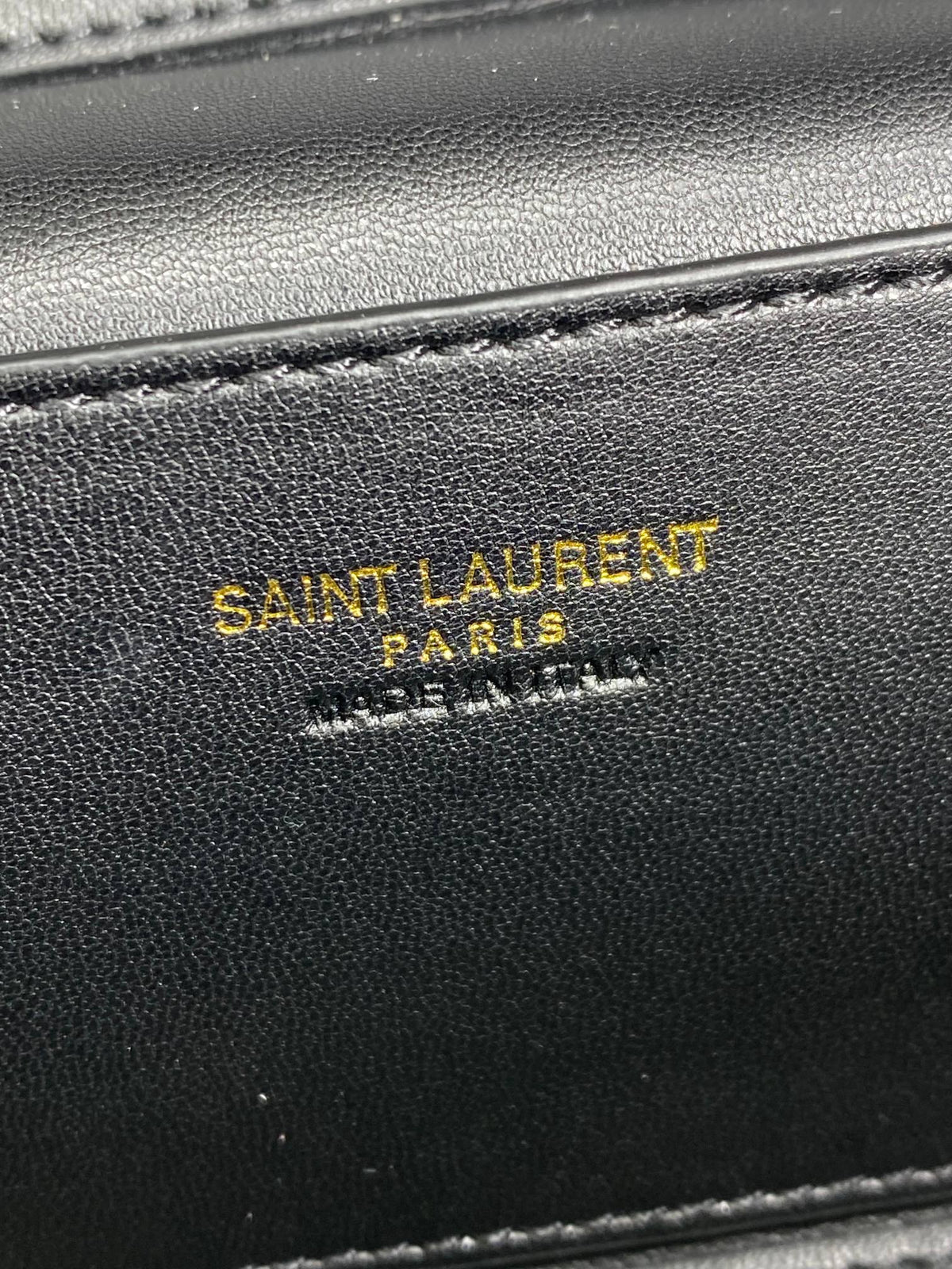 Saint Laurent Gaby Mini Vanity 18 in Ivory White Lambskin Gold Hardware Bag