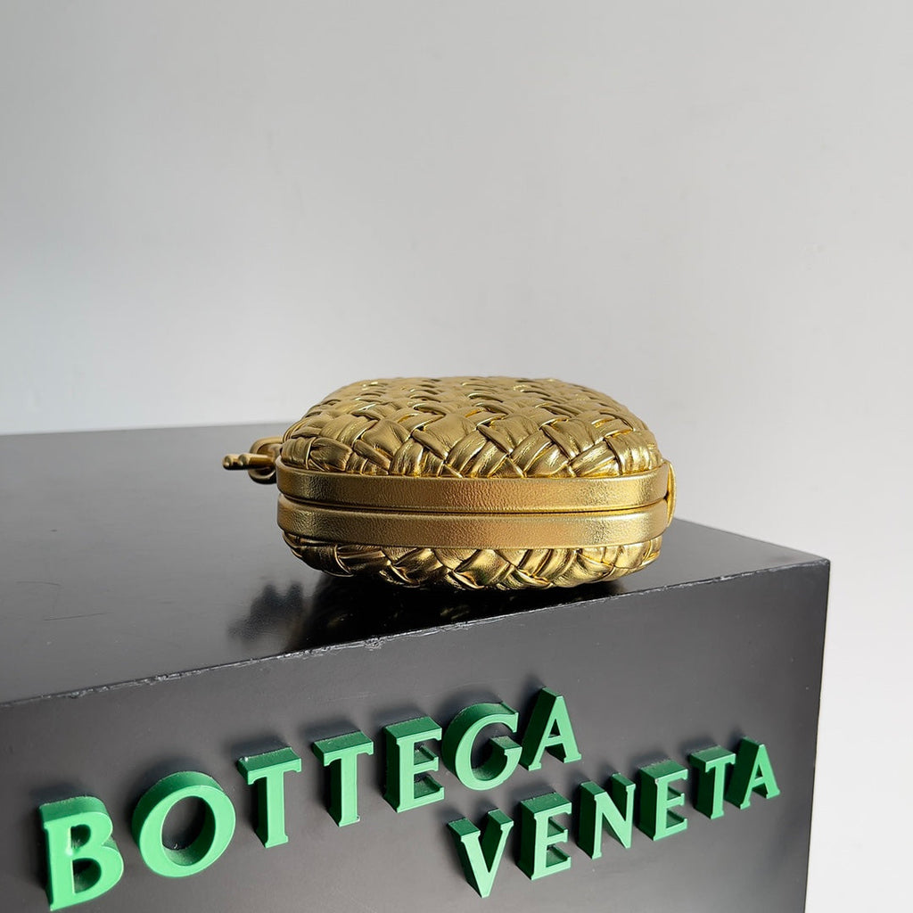 Bottega Veneta Classic Knot 20 in Golden Lambskin Bag