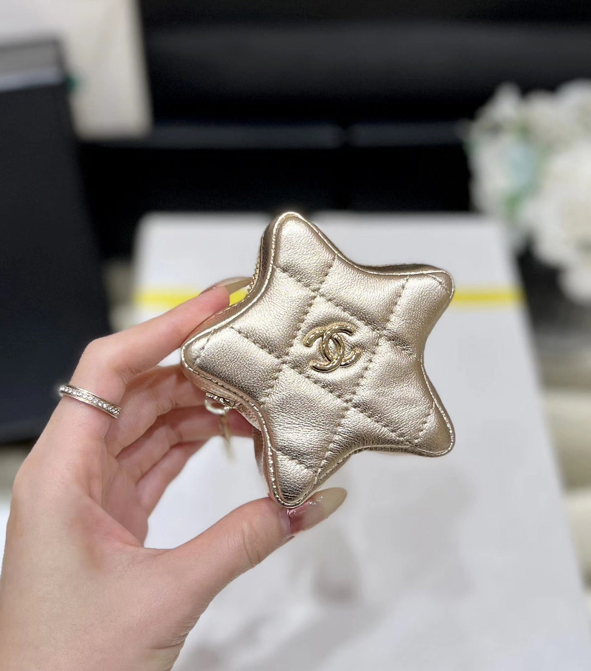 Chanel 25S Star Gold 23 in Metallic Gold Calfskin Bag