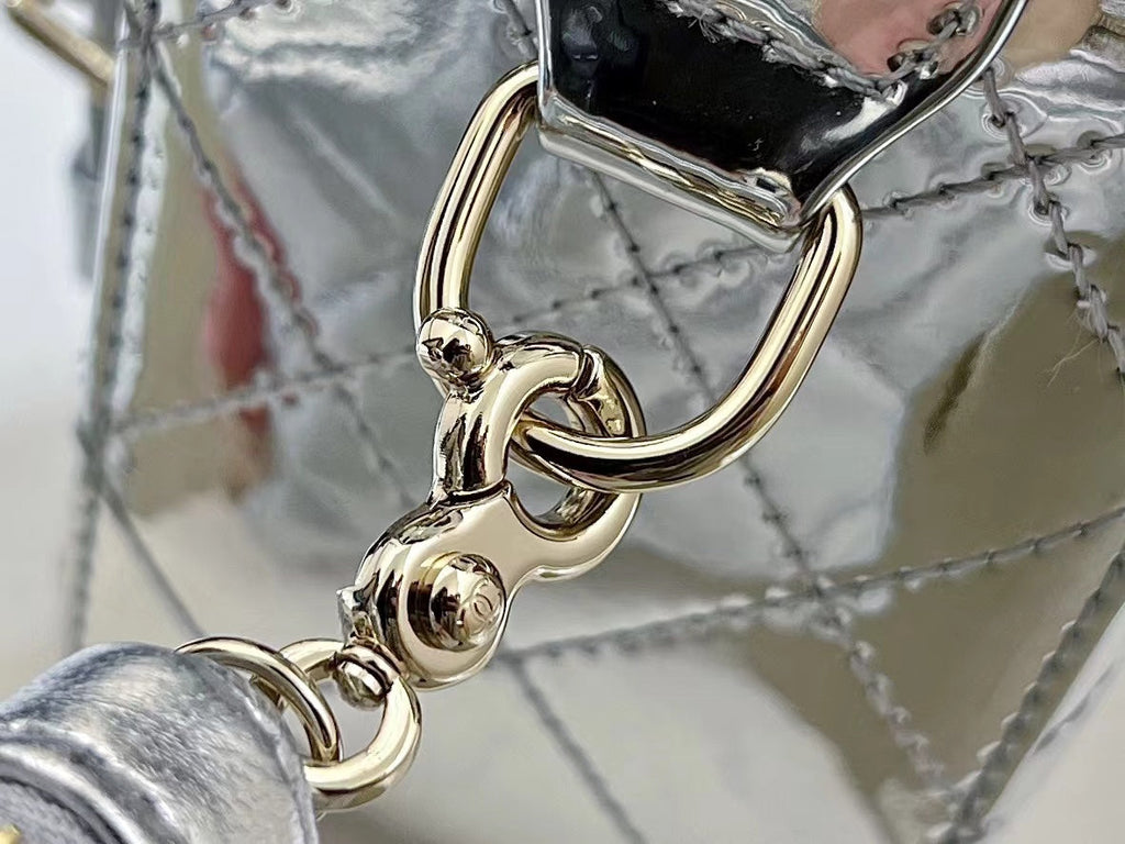 Chanel 25S Star Silver 23 in Metallic Silver Calfskin Bag